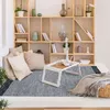 Image de Tapis - THE DECO FACTORY - TERRA COTTON BANDES - 120x170 cm - 100% coton - Noir/Gris/Blanc