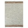 Image de Tapis - THE DECO FACTORY - TERRA COTTON BANDES - 100% coton - 120x170 cm - Sable & blanc