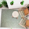 Image de Tapis effet tweed pour intérieur et extérieur vert 120x170