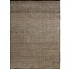 Image de Tapis en jute et coton tissé main noir naturel 120x170