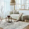 Image de Tapis extra-doux motif croisillons crème argent 120x170