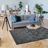 Image de Tapis à relief étoiles bleu 120x170