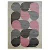 Image de Tapis look seventies bubble gris rose 120x170