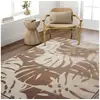 Image de Tapis scandinave moderne doux marron 120x160
