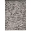 Image de DEHORS-DEDANS - Tapis motifs Ondes pour intérieur et extérieur jardin et terrasse 120 x 170 cm Gris