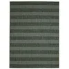 Image de Tapis intérieur-extérieur aspect jute motif lignes vert 133x170
