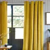 Image de Rideau toucher velours jaune 140x250