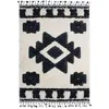 Image de Tapis berbère à effet relief crème et gris 160x230
