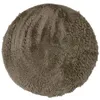 Image de Tapis de Salon ou Chambre Shaggy - Neo Yoga- Tapis Rond Lavable à Base Fine en Microfibre Poils Longs Extra Doux Taupe Ø 160 cm