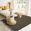 Image de Tapis - THE DECO FACTORY - INDI JUTE - 160x230 cm - Noir - 80% jute/20% coton