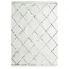 Image de Cotton berbere tapis de salon - 160 x 230 cm - 100 % coton - ecru naturel - motif losange ALE160470