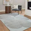Image de Tapis en laine motifs contemporains rose délavé 160x230