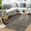 Image de Tapis en cuir tressé taupe 160x230