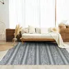 Image de Tapis - THE DECO FACTORY - TERRA COTTON ETHNO - 160x230 cm - 100% coton - Noir et blanc