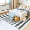 Image de Tapis en coton lignes noir-gris-blanc 160x230