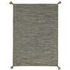 Image de Tapis en coton tissé et tressé marron 160x230