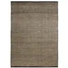 Image de Tapis en jute et coton tissé main noir naturel 160x230