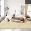 Image de Tapis en coton avec motifs zig zag en laine épaisse naturel 160x230