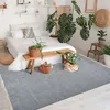 Image de Tapis en jute et coton avec franges gris clair 160x230 - style bohème