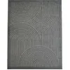 Image de Tapis arc en ciel en relief gris 160x220