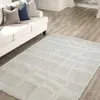Image de Tapis moderne relief géométrique crème 160x220