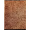 Image de Tapis tissé plat coton noir et reflet lumière orange 160x230
