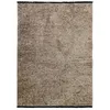 Image de Tapis tissé plat coton noir et reflet lumière gris 160x230