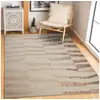 Image de Tapis à relief moderne marron clair 160x230