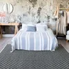 Image de Tapis en coton blanc/écru-noir 190x290