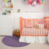 Image de Tapis en coton réversible effet cordage lilas diam.120