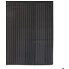 Image de Tapis en bambou avec ganse noir 60x90