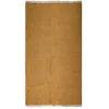 Image de Tapis en jute et coton avec franges ocre 80x150 - style bohème