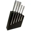 Image de Bloc Couteaux Kimono 5 Pièces Inox Noir 23x7x23 Jean Dubost
