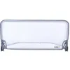 Image de Barriere De Lit 90cm, 18 Mois-5 Ans, Inclinable, Tissu Lavable En Maille, Auto-verrouillage, Gris/blanc