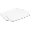 Image de Drap housse nouveau ne swift lot de 2 en coton blanc avec bords elastiques 2606431120