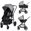 Image de Haze poussette 3 en 1 i-size - nacelle + siege auto gr0+ habillage pluie inclus - naissance jusqu'a 22kg, tinted gray