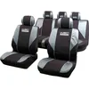 Image de Lot de 5 housses avant arrière 2/3 1/3 et appuie tête - WRC - universelles - Fixation simple -Compatible Airbag