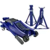 Image de Cric hydraulique rouleur 18T + 2 Chandelles 2T - MICHELIN - Ht de levage cric : 105-350mm - Ht de levage chandelles : 266-355 mm