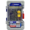 Image de Coffret de forets multi-matériaux - TIVOLY - 20 pièces - HSS - béton - carrelage - diamant