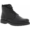 Image de Redskins - Bottines Redskins Noires En Cuir à Talon Décroché Bas Et à Lacets Plats - Noires 45