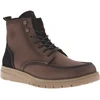 Image de Redskins - Bottines Redskins En Cuir Marron Et à Lacets Enduis - Marron 40
