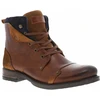 Image de Redskins - Bottines Redskins En Cuir Cognac à Semelle Antidérapante Et à Lacets Plats - Cognac 45