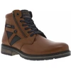 Image de Redskins - Bottines Redskins En Cuir Cognac Et à Lacets Plats Et Zip - Cognac 44