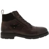Image de Redskins - Bottines En Cuir Tabac à Talon Décroché Bas Avec Des Lacets Et Un Zip Latéral - Marron 40