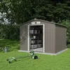 Image de Abri de jardin métal 58 m2 + kit dancrage
