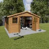 Image de Abri de jardin bois marron 155 m2 Zélos