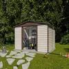 Image de Abri de jardin métal beige 644 m2 Yardmaster + kit dancrage