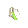 Image de Aire De Jeux Smart-xperience - Plate-forme Et Mur D'escalade + Toboggan + 2 Balanç...