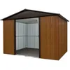 Image de Abri métal aspect bois YARDMASTER 1103 m2. + kit dancrage inclus