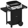 Image de Plancha gaz - ENO - 55508385 - 6300W - Plaque fonte émaillée 47x36cm - Chariot inclus